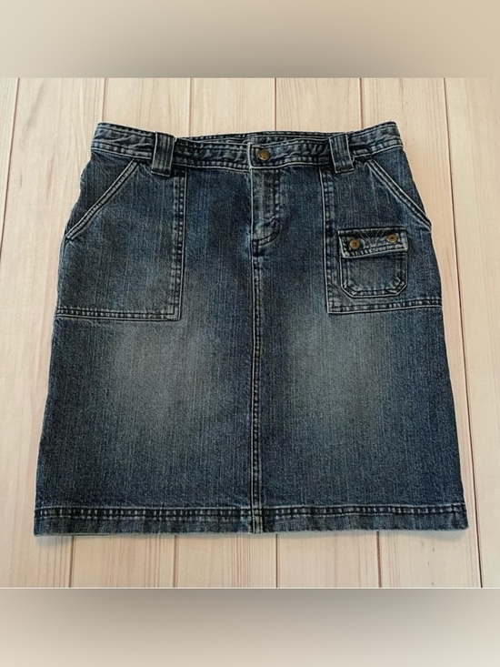 y2k Columbia XCO Denim Skirt Women’s 6 Blue Outdoor Hiking Cabin Classic Active - Picture 1 of 15